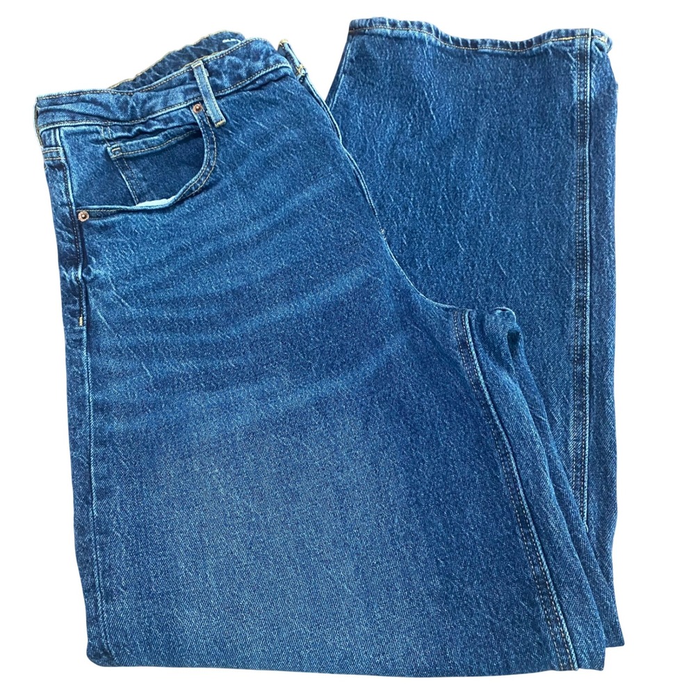 Old Navy Extra High-Rise Sky-Hi Wide-Leg Jeans Bedford Blue‎ 16R 732521-00